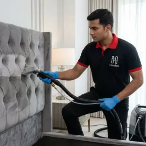 Medium Upholstered Headboard Deep Cleaning