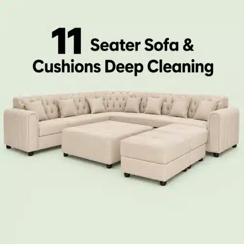 11 Seater Sofa & Cushions Deep Cleaning