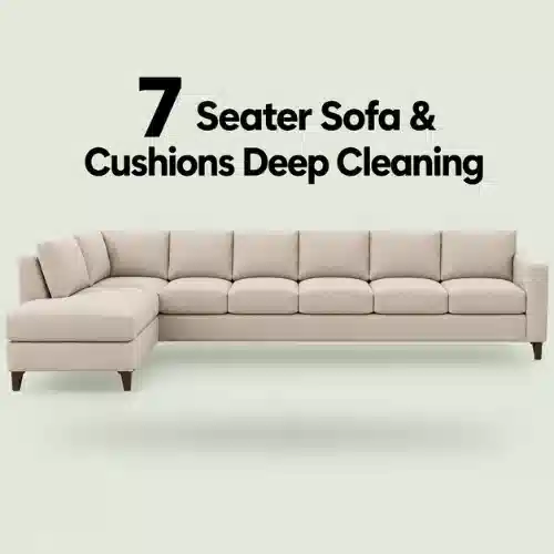 7 Seater Sofa & Cushions Deep Cleaning