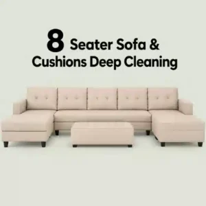 8 Seater Sofa & Cushions Deep Cleaning