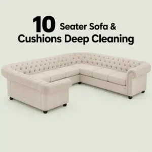 10 Seater Sofa & Cushions Deep Cleaning