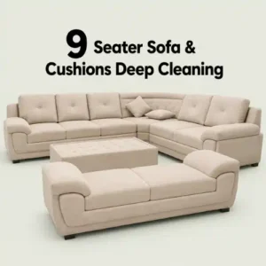 9 Seater Sofa & Cushions Deep Cleaning