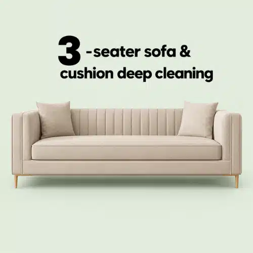 3 Seater Sofa & Cushions Deep Cleaning
