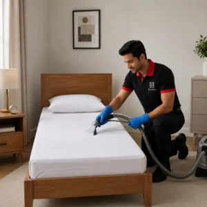 Upholstered Single Bed Deep Cleaning