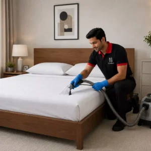 Upholstered Double Bed Deep Cleaning