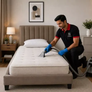 Upholstered Single Bed & Mattress Deep Cleaning